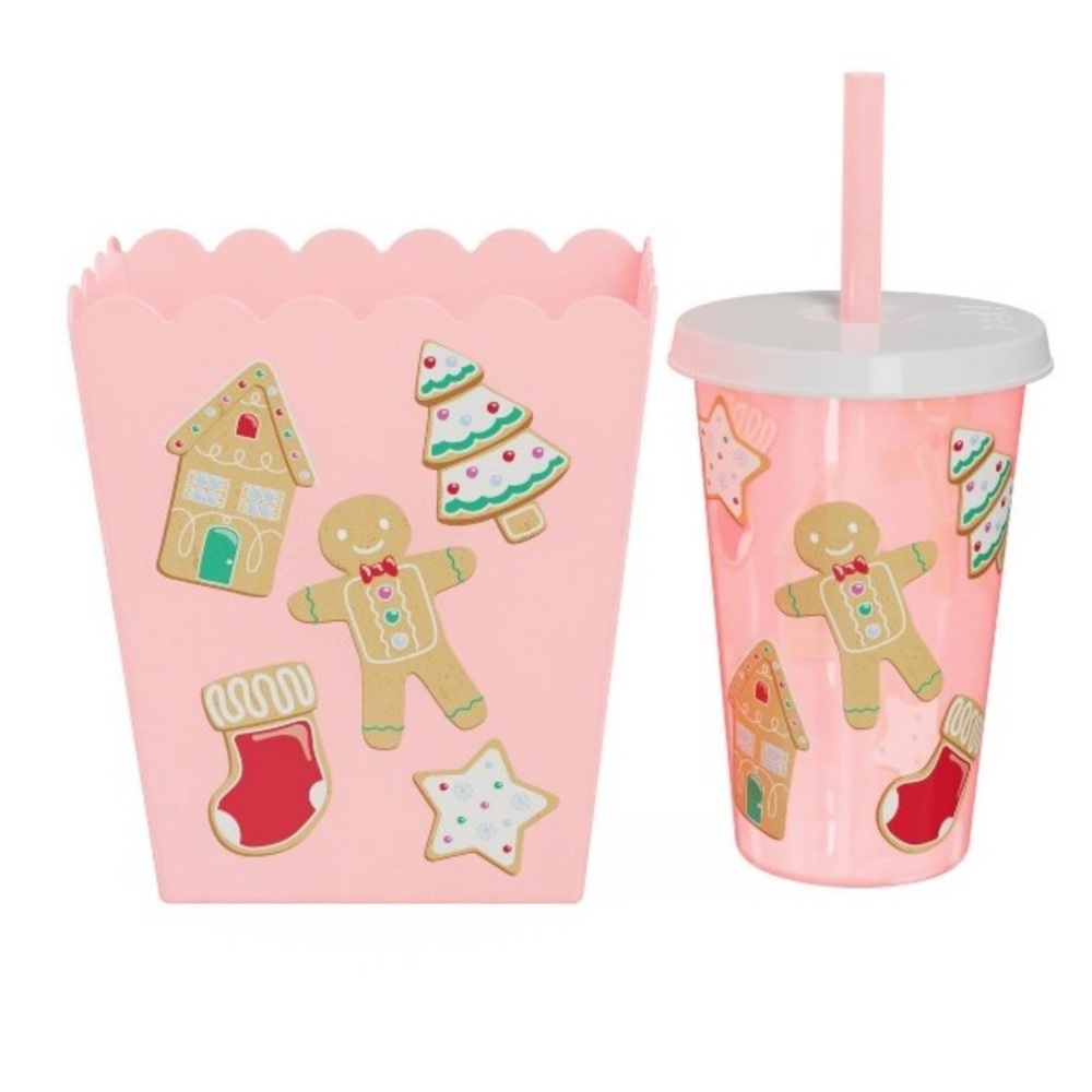 Target Bullseye Playground Pink Christmas Snack N' Sip Set- Set of 2 - Picture 10 of 10